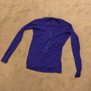 ATHLETA Pacifica blue womens long sleeve size large
